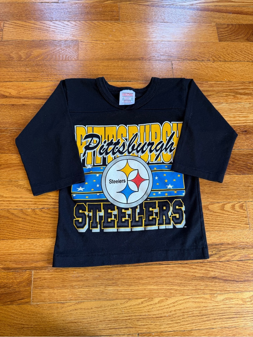 Vintage 90s Pittsburgh Steelers T-shirt, Baseball Tee Youth 4 Cute Toddler